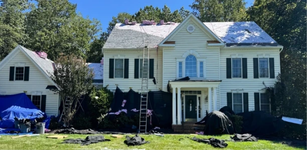 Annapolis Maryland ranch home with new asphalt shingle roof installation